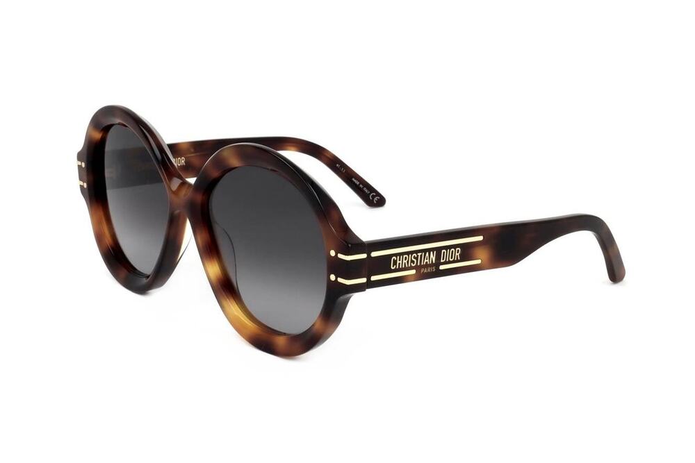Christian Dior Sunglasses DIORSIGNATURE CD40048U 53B Havana Round Frame Gradient